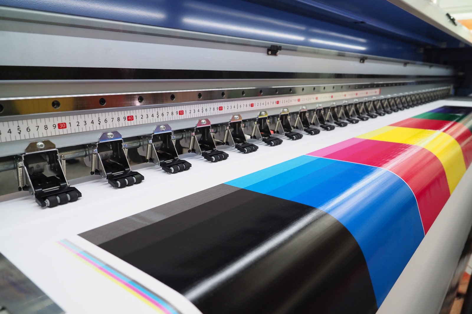 Close up of wide format printer