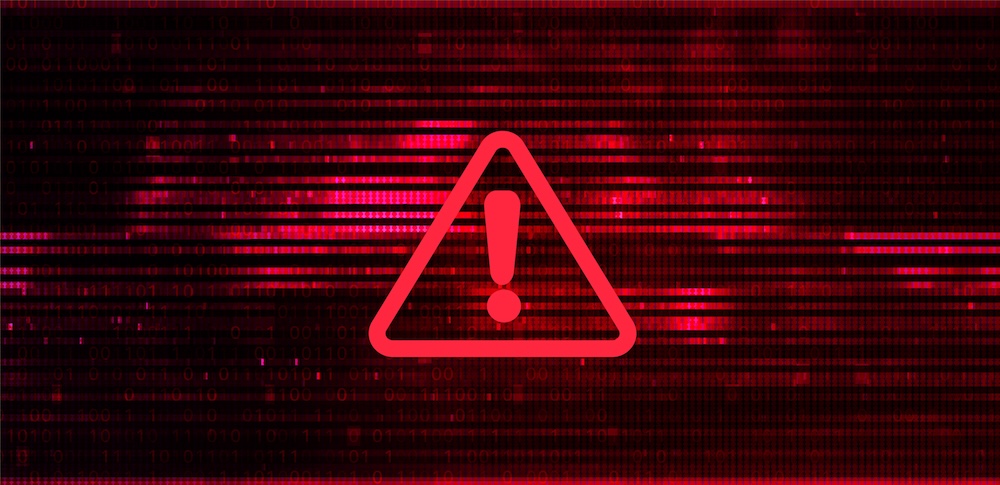 Abstract Red Background. Malware, or Hack Attack Concept